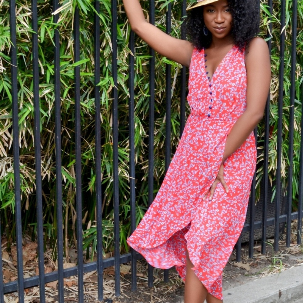 Picnic Chic | Floral Hi-Low Dress